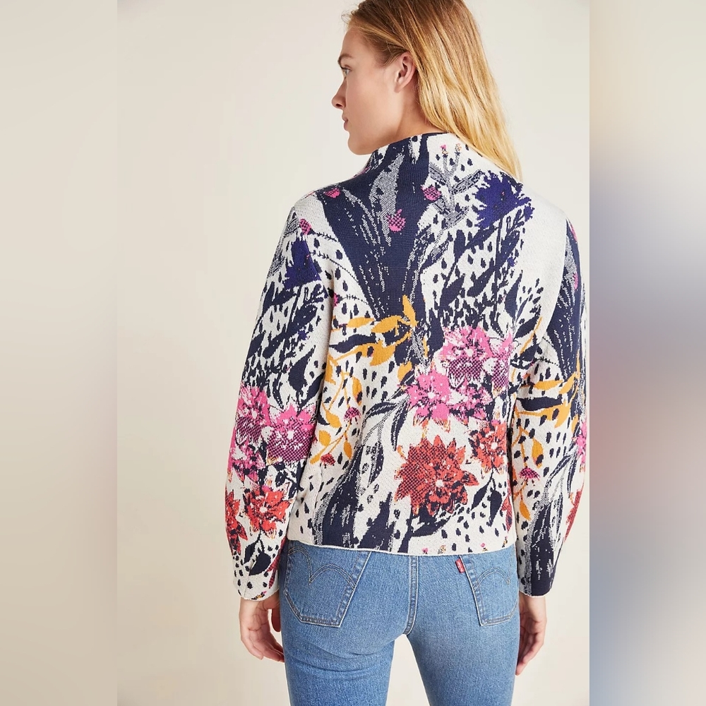 Anthropologie (Aldomartins) Lumina Mock Neck Sweater- Like New- XS
